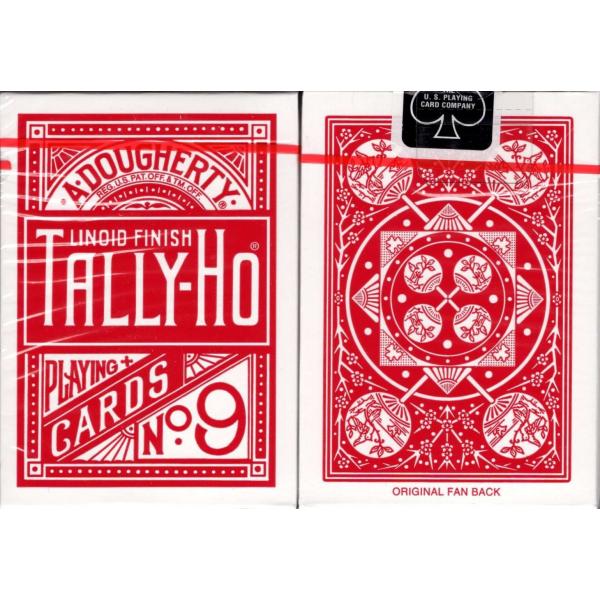Mazzo di carte Tally Ho Fan Back - dorso rosso