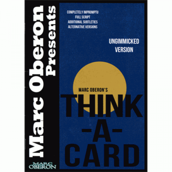 Thinka-Card (ungimmicked version) by Marc Oberon -...