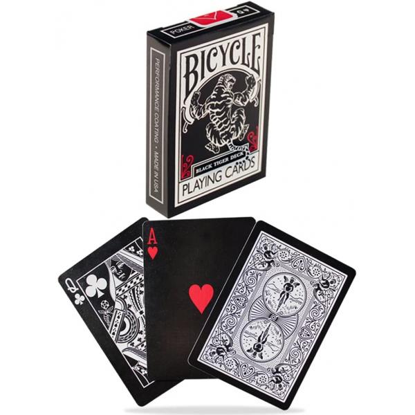 Mazzo di carte Bicycle - Black Tiger Red Deck by E...