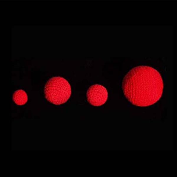 Crochet Balls (Red) by Uday - 2,5 cm