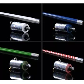 Bastone ad apparizione 90 cm in acciaio - Giallo