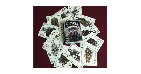 SOLOMAGIA Bicycle Viking Blizzard Wing Deck by Crooked Kings Cards