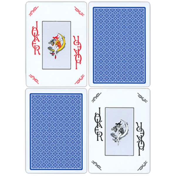 Mazzo di Carte Fournier Plastic Playing Cards Large Pips (Blu)