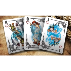 Mazzo di carte Bicycle 40 Years of Fear (Special Edition) Jaws Playing Card by Crooked Kings