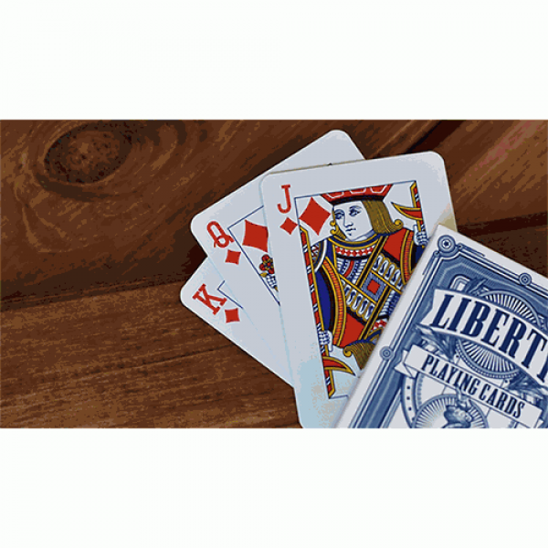 Mazzo di carte Liberty Playing Cards (Red) by Jackson Robinson and Gamblers Warehouse