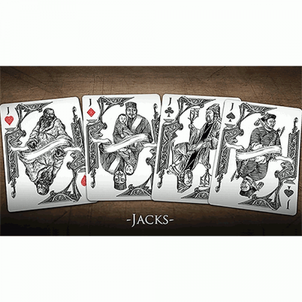 Mazzo di carte Bicycle Middle Kingdom (White)  Playing Cards Printed by US Playing Card Co