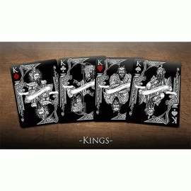 Mazzo di carte Bicycle Middle Kingdom (Black)  Playing Cards Printed by US Playing Card Co