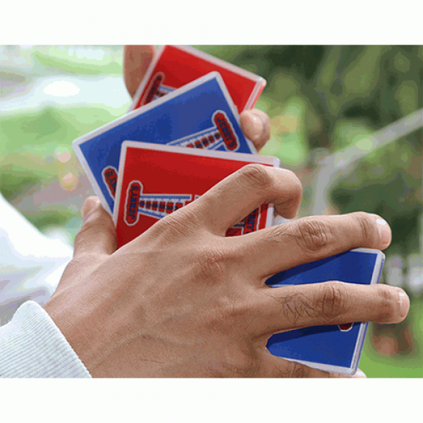 Jerry Nugget Cardistry Trainers (Red Double Backer) by Magic Encarta - Set di 5 pezzi