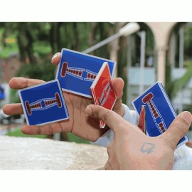 Jerry Nugget Cardistry Trainers (Red Double Backer) by Magic Encarta - Set di 5 pezzi