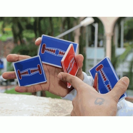 Jerry Nugget Cardistry Trainers (Blue Double Backer) by Magic Encarta - Set di 5 unità