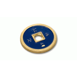 Dollar Size Chinese Coin (Blue) by Tango