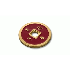 Dollar Size Chinese Coin (Red) by Tango (CH032)