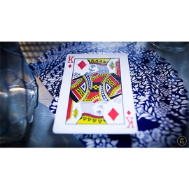 Butterfly Playing Cards Limited Collector's Edition Blue (Numbered and Signed in Butterfly Carat Card Cases)