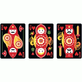Mazzo di Carte Russian Folk Art Limited Edition (Black) Printed by USPCC