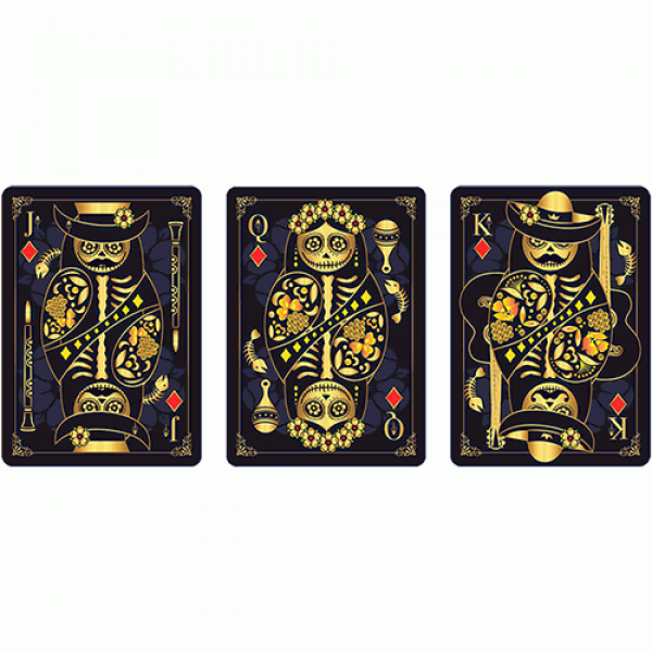 Mazzo di Carte Calaveras de Azúcar Blue Edition Playing Cards Printed by USPCC