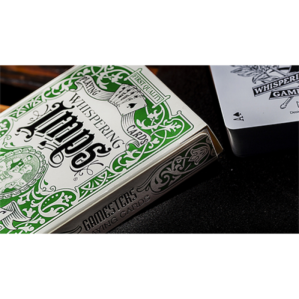 Mazzo di carte Exclusive Edition Gamesters Playing Cards (Green) by Whispering Imps