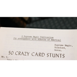 50 Crazy Card Stunts by U.F. Grant - Libro