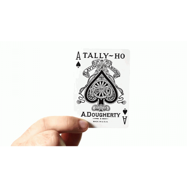 Mazzo di Carte White Tally Ho (Fan Back) Playing Cards