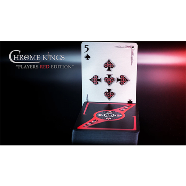 Mazzo di Carte Chrome Kings Limited Edition Playing Cards (Players Red Edition) by De'vo vom Schattenreich and Handlordz