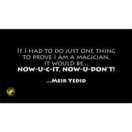 Special Edition NOW-U-C-IT, NOW-U-DON'T (DVD, Book and Gimmick) by Jeff Stewart and Meir Yedid - DVD