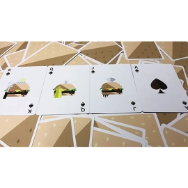 Mazzo di carte Burger Created by FLAMINKO Playing Cards
