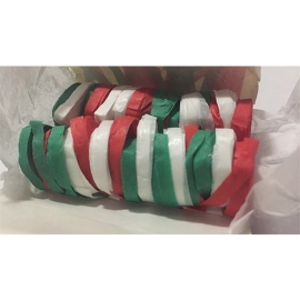 Carnival Streamer Christmas (Red, White and Green) by Ra Magic