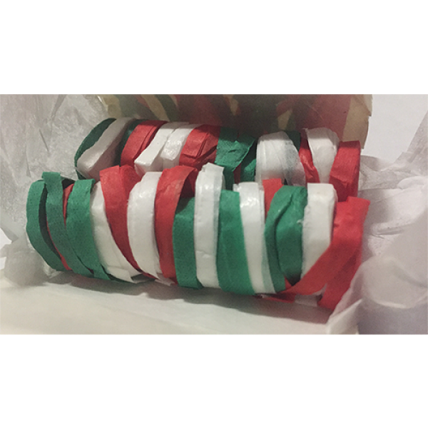 Carnival Streamer Christmas (Red, White and Green) by Ra Magic