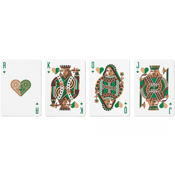 Mazzo di carte DKNG Green Wheel Playing Cards (Limited Edition) by Art of Play