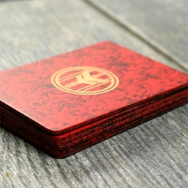 FIBER BOARDS Cardistry Trainers (Jasper Red) by Magic Encarta