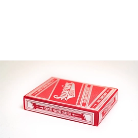 Mazzo di carte Superior Skull & Bones V2 (Red/Silver) Playing Cards by Expert Playing Card Co.