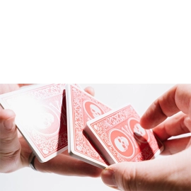 Mazzo di carte Superior Skull & Bones V2 (Red/Silver) Playing Cards by Expert Playing Card Co.