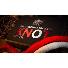 Amazing Acrobatic Knot w/xtra knot Red and White (Gimmicks and Online Instructions) by Daryl