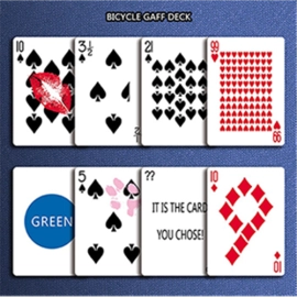 Mazzo di carte Bicycle Gaff Rider Back (Blue) Playing Cards by Bocopo