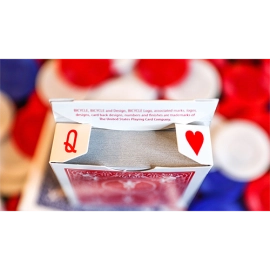 Mazzo di carte Limited Edition Bicycle Faro (Red) Playing Cards