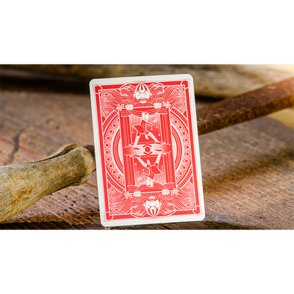Mazzo di carte Pinocchio Vermilion Playing Cards (Red) by Elettra Deganello