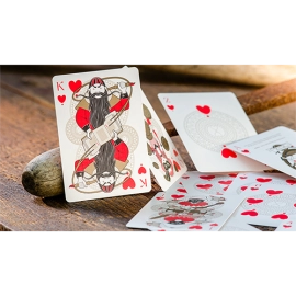 Mazzo di carte Pinocchio Vermilion Playing Cards (Red) by Elettra Deganello