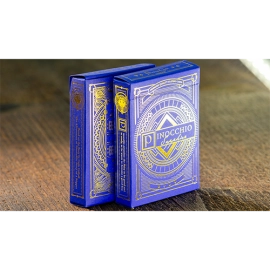 Mazzo di carte Pinocchio Sapphire Playing Cards (Blue) by Elettra Deganello