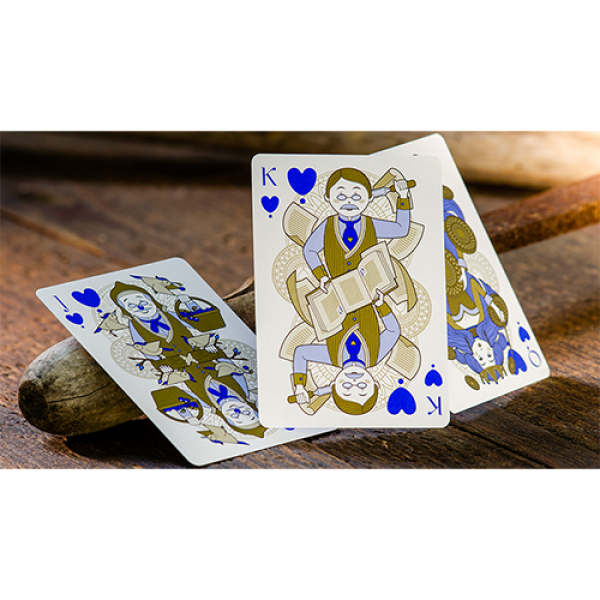 Mazzo di carte Pinocchio Sapphire Playing Cards (Blue) by Elettra Deganello