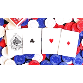 Mazzo di carte Limited Edition Gilded Bicycle Faro (Red) Playing Cards