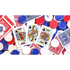 Mazzo di carte Limited Edition Gilded Bicycle Faro (Red) Playing Cards