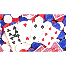 Mazzo di carte Limited Edition Gilded Bicycle Faro (Red) Playing Cards