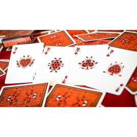 Mazzo di carte Bicycle Gilded Limited Edition Ladybug (Red) Playing Cards