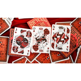 Mazzo di carte Bicycle Gilded Limited Edition Ladybug (Red) Playing Cards