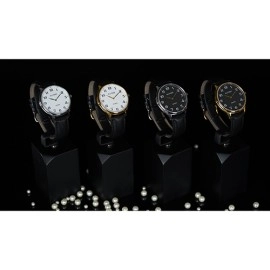 Infinity Watch V3 - Silver Case Black Dial / STD Version (Gimmick and Online Instructions) by Bluether Magic