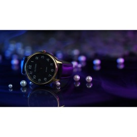 Infinity Watch V3 - Gold Case Black Dial / STD Version (Gimmick and Online Instructions) by Bluether Magic