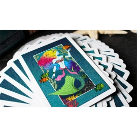 Mazzo di carte Mermaid Playing Cards (Turquoise) by US Playing Card Co