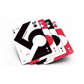 Mazzo di carte Grid Series Three - Typographic Playing Cards