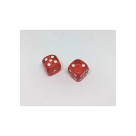 Dice Without Two CLEAR RED (2 Dice Set)