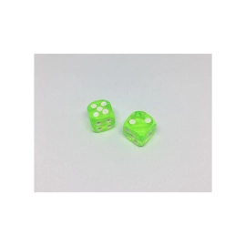 Dice Without Two CLEAR GREEN (2 Dice Set)