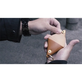 SansMinds Worker's Collection: Coin Pouch Timeless Beige (Half Dollar Size)